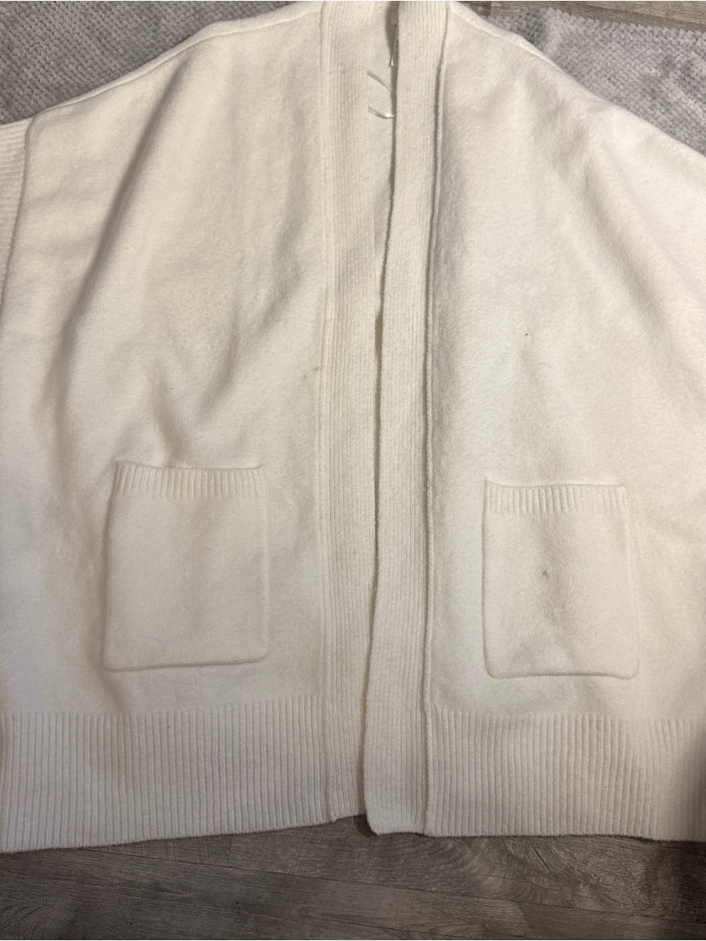 aerie Cream Unreal Cape Cardigan (short sleeve)
